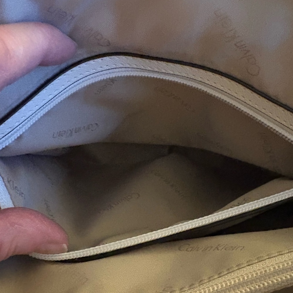 Calvin Klein Collection White and Pink Floral Satchel - Picture 14 of 16